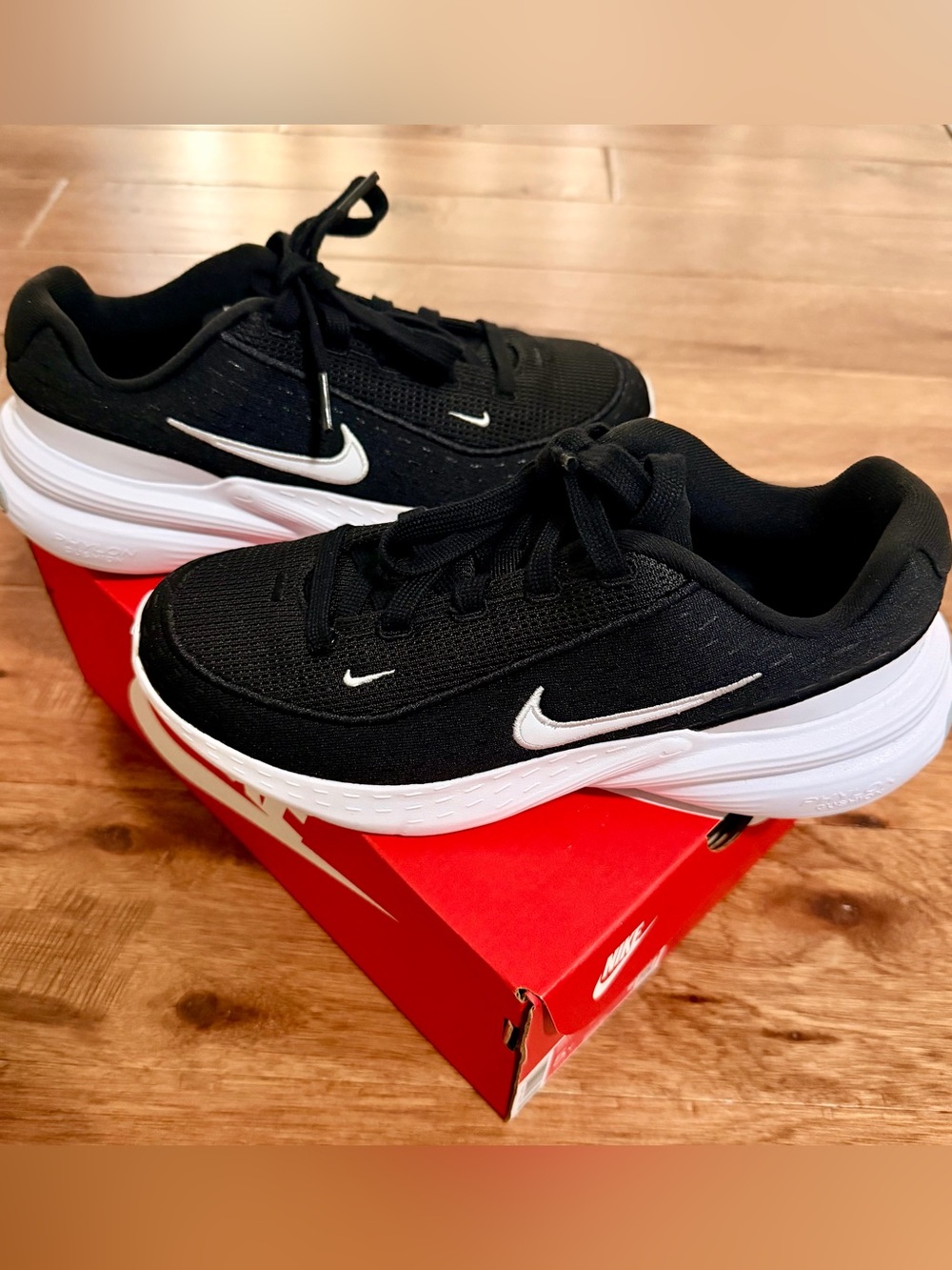 Nike Kids Black and White Low-Top Sneakers